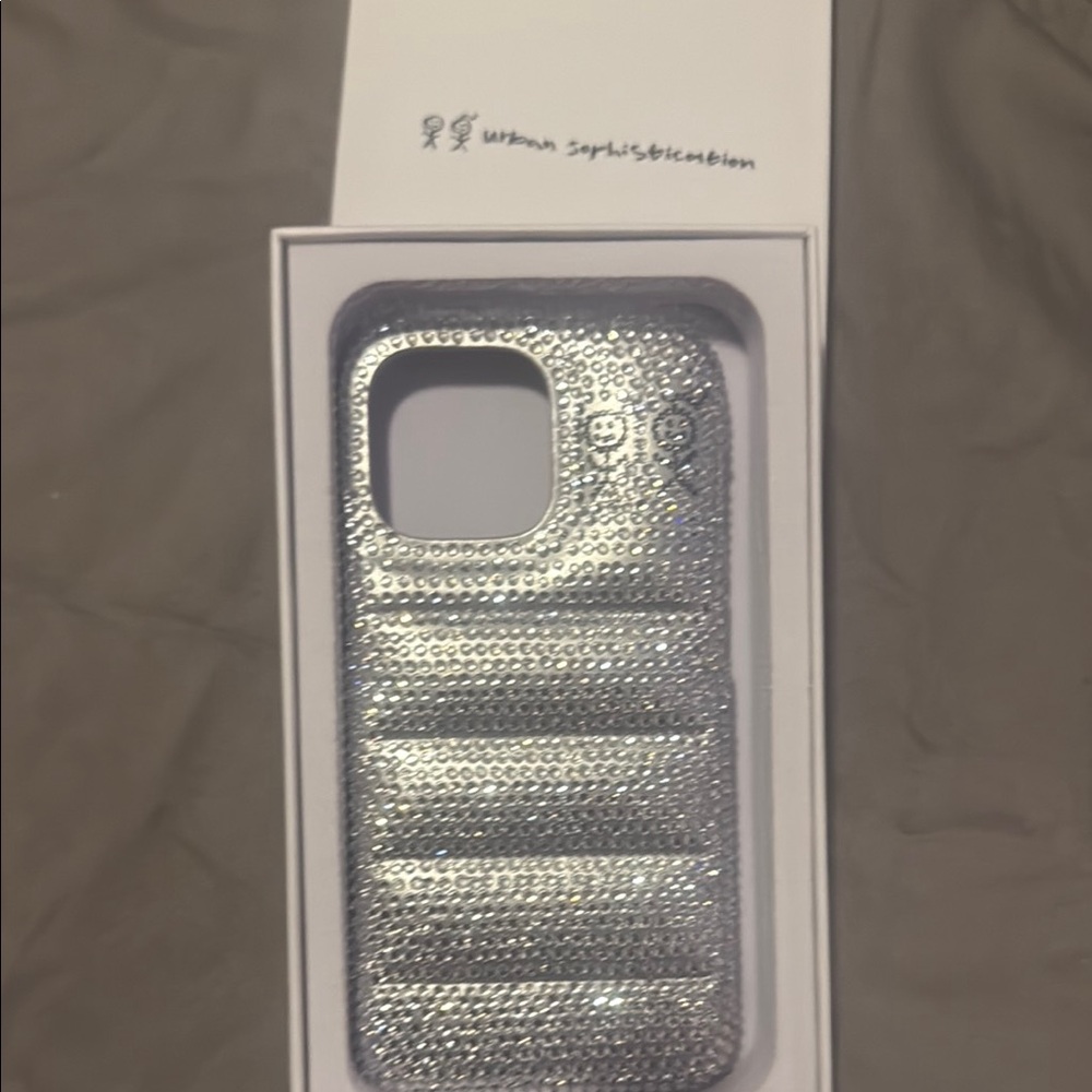 Silver bling Phone Case